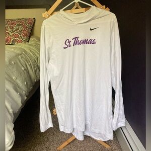 Nike White Long Sleeve Shirt- St. Thomas